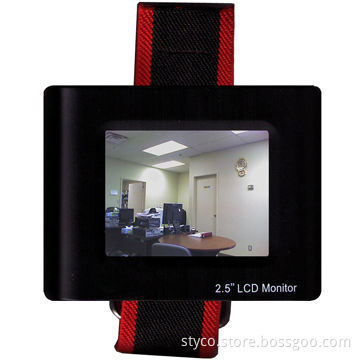 CCTV Testing Monitor, 2.5 inch LCD, Can Stripped on Wrist, 3.7V Battery/480 x 234 Pixels Resolution